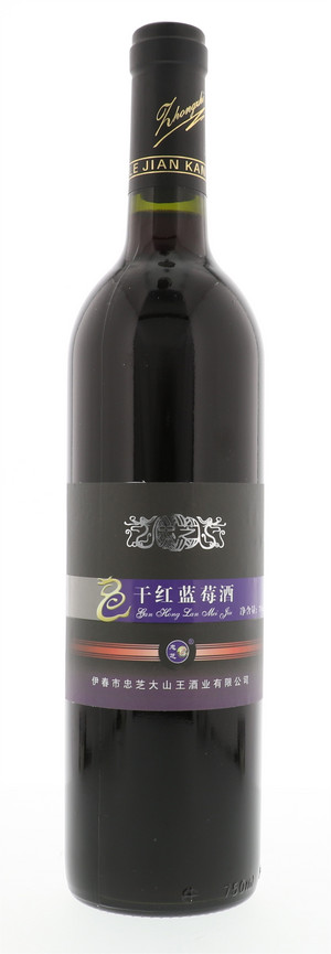忠芝干红蓝莓酒