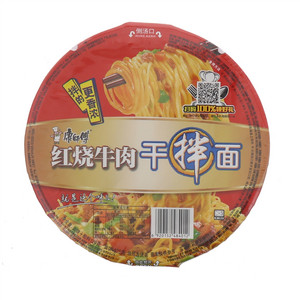康师傅红烧牛肉干拌面