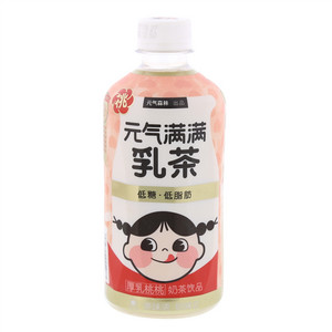 元气满满乳茶 厚乳桃桃奶茶饮品