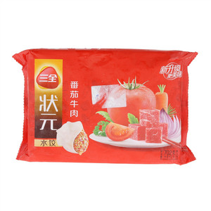 三全番茄牛肉饺子