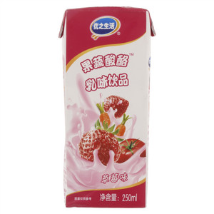 优之生活果蔬酸酪草莓味乳味饮品