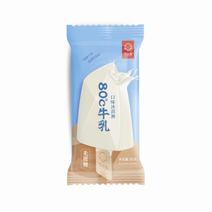可米酷无蔗糖80℃牛乳口味冰淇淋