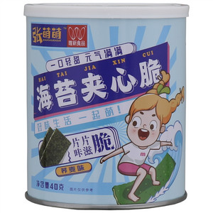 唯新食品张萌萌荞麦味海苔夹心脆