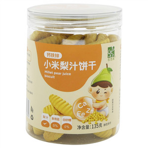 优悠阁钙铁锌小米梨汁饼干