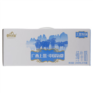 皇氏乳业上思牧场纯牛奶 