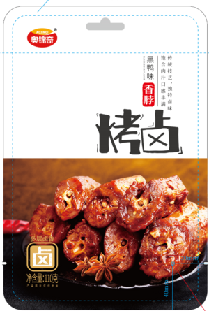 奥锦奇黑鸭味烤卤香脖