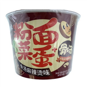 白象骨汤麻辣烫味粉面菜蛋+骨汤