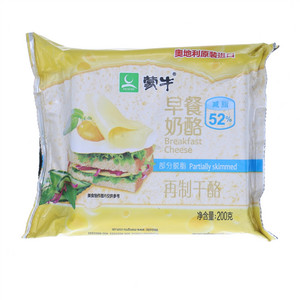 蒙牛早餐奶酪部分脱脂再制干酪
