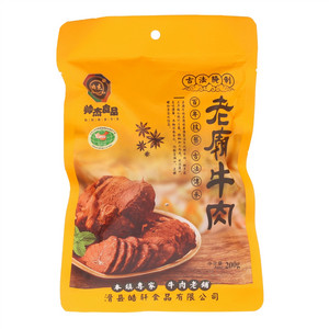 帅杰软包装老庙牛肉[肉制品(酱卤肉制品)]