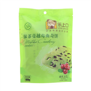 乐上口抹茶蔓越莓曲奇饼