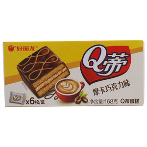 好丽友摩卡巧克力味Q蒂蛋糕