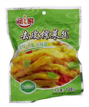 润之家去皮榨菜丝128g