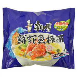 康师傅鲜虾鱼板袋面