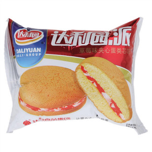 达利园草莓味夹心蛋类芯饼