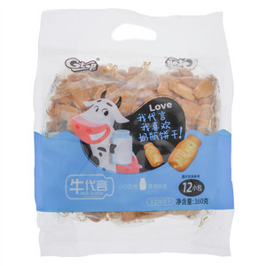 GTOP牛奶味牛代言饼干