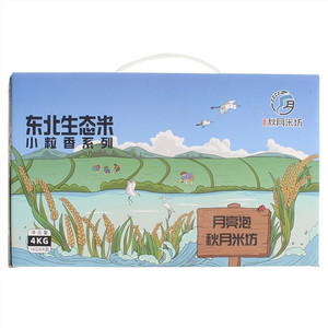 月亮泡秋月米坊吉林生态大米小粒香礼盒4kg