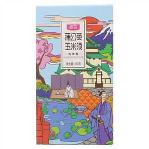 樱花蒲公英玉米须乌龙茶