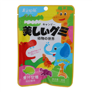 龙龙联萌动物の世界混合水果味果汁软糖