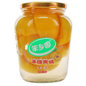 笨乡园冰糖黄桃水果罐头