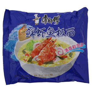 康师傅经典鲜虾鱼板袋面