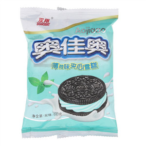 双翔奥佳奥（薄荷味夹心雪糕）