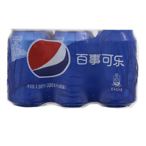 百事可乐可乐型汽水六罐装330ml*6