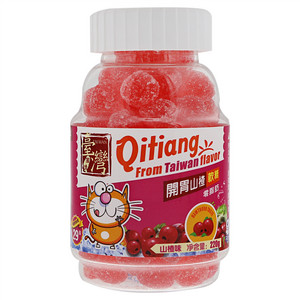 齐天盖台湾风味零脂肪开胃山楂味软糖