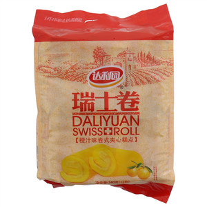 达利园橙汁味瑞士卷