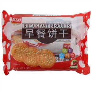 嘉士利红枣味早餐饼干417g