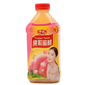 中沃蜜桃汁果粒蜜桃汁饮料