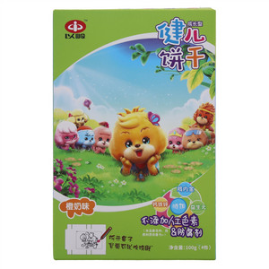 以岭成长型橙奶味健儿饼干