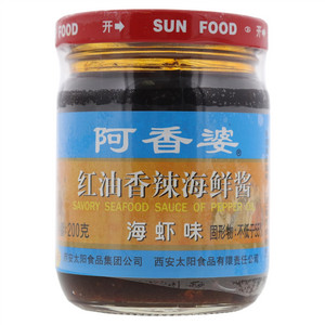 阿香婆海虾味红油香辣海鲜酱