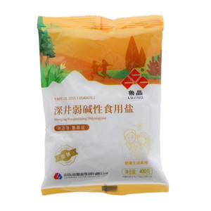 鲁晶牌加碘深井弱碱性食用盐（健康生活系列）