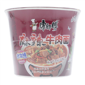 康师傅迷你桶麻辣牛肉面