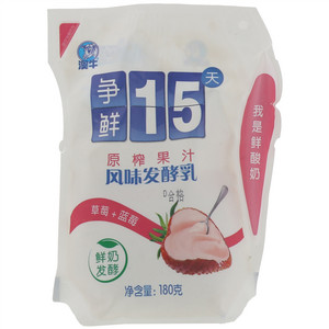 澳牛争鲜15天原榨果汁风味发酵乳