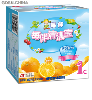 每伴优+香橙味盒装1段清清宝