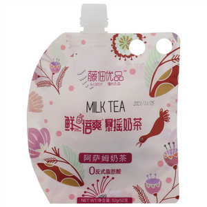 藤佃优品鲜倍爽暴摇奶茶阿萨姆奶茶