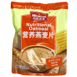 皇麦世家牛奶高钙营养燕麦片