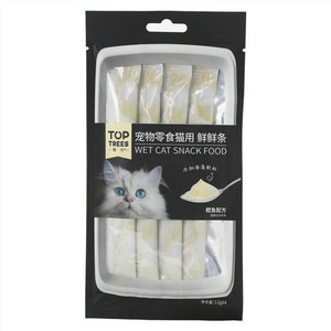 领先宠物零食猫用鲜鲜条 鳕鱼配方