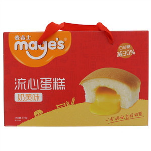麦吉士奶黄味流心蛋糕