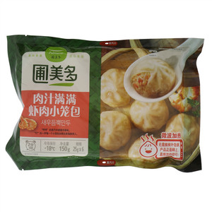 Pulmuone圃美多肉汁满满虾肉小笼包