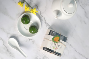 杭州黄龙饭店香草奶冻口味青团