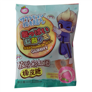 樱木超人酸砂彩虹圈橡皮糖