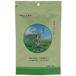 天福天心茗茶峨嵋山花毛峰茉莉花茶