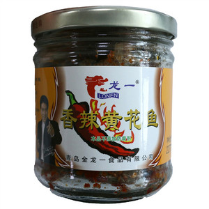 龙一香辣黄花鱼罐头