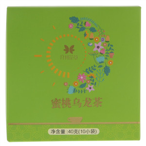 几何花草蜜桃乌龙茶
