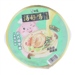 白象汤好喝日式豚骨面+木耳丝包油炸型方便面