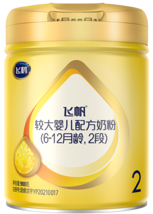 飞鹤飞帆2段较大婴儿配方奶粉