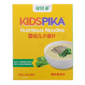 KIDSPIKA可贝多猪肝菠菜味婴幼儿小面片