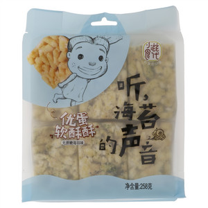小滋食代无蔗糖海苔味优蛋软酥酥